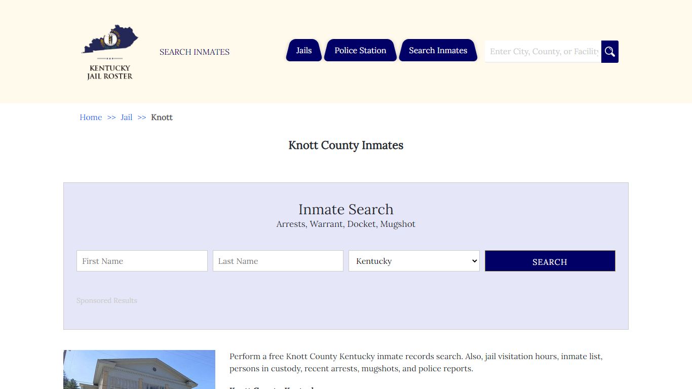 Knott County Inmates - Jail Roster Search